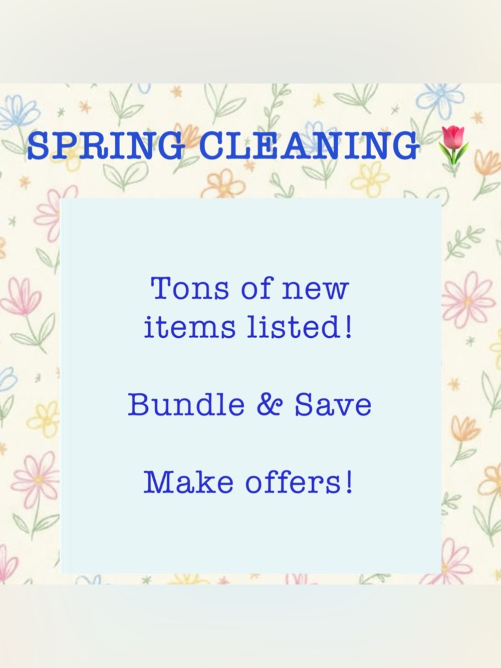 🌷 Spring Cleaning Sale 🌷